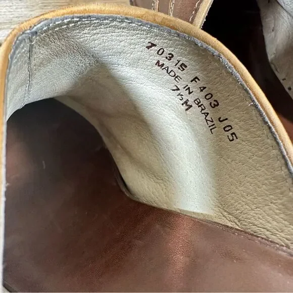 Frye Phoenix Dark Brown Leather Mules Women’s Size 7.5 - Picture 8 of 9